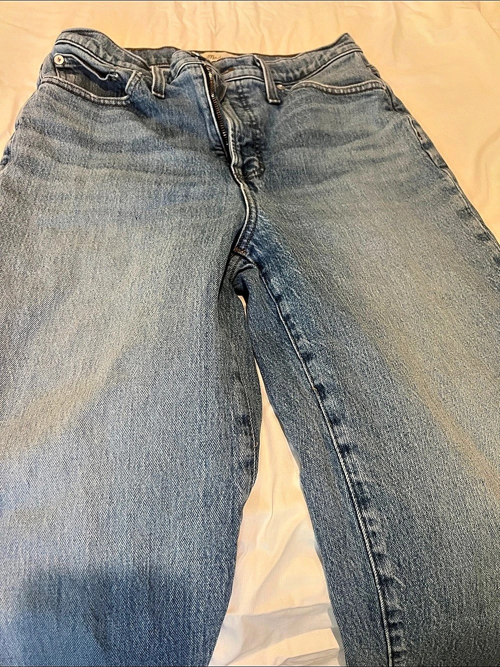 Madewell 10" High-Rise Skinny Crop Jeans: Button-Front Edition Blue Jeans
